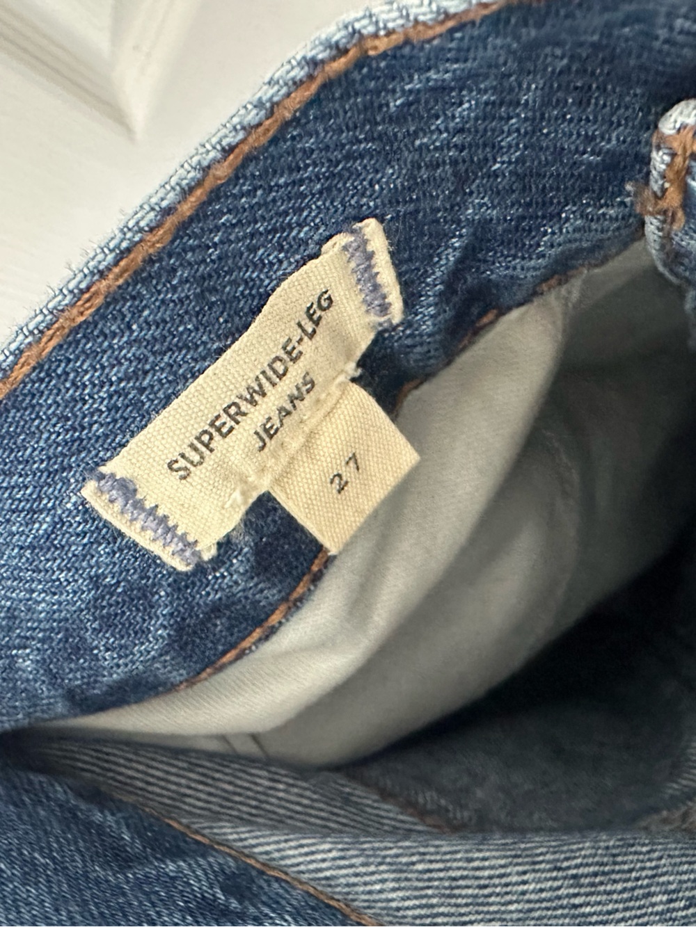 Madewell Super Wide-Leg Jeans Womens High Rise Wide Leg
Cuffed Denim Size 27 - Picture 4 of 4